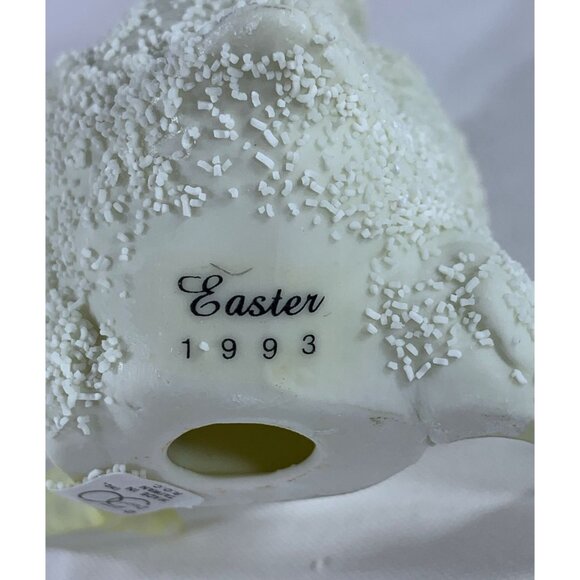 Vintage Dept 56 Easter 1993 Textured Cream Duckling Figurine 282-6 Porcelain 3" - Picture 5 of 12